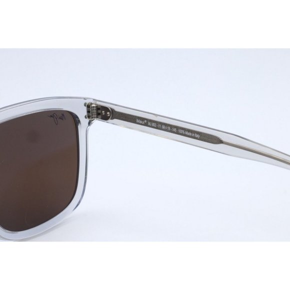 Maui Jim VELZYLAND MJ 802-11 Transparent Sunglasses Blue Polarized Lens 56mm (A) - Picture 6 of 8